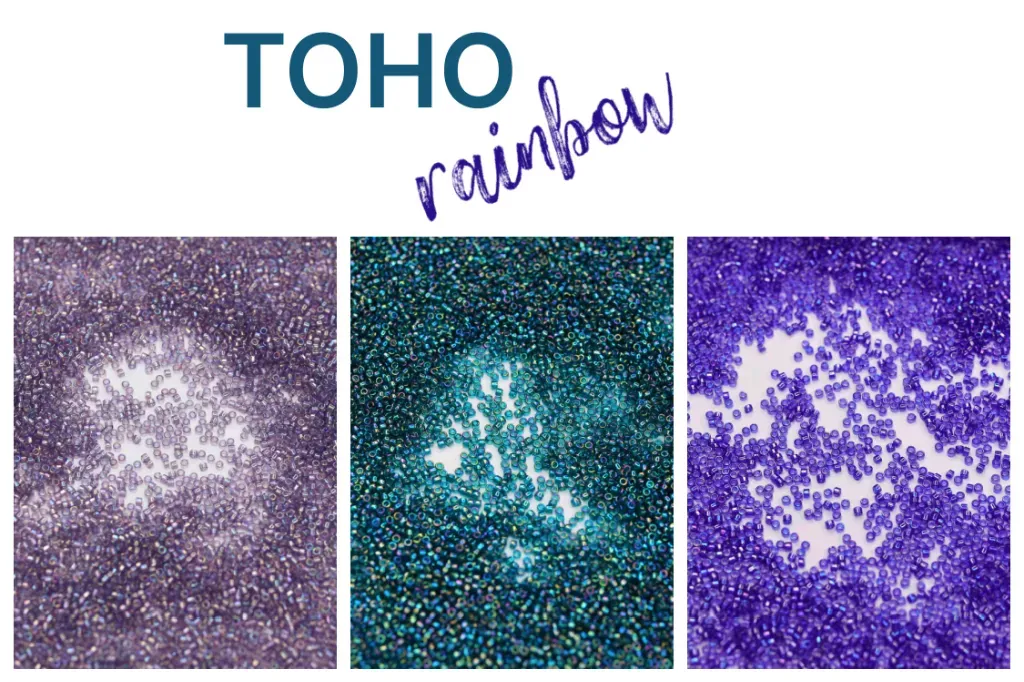 koraliki Toho rainbow