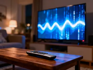 Nowoczesna kamera monitoringu zamontowana na ścianie, zapewniająca bezpieczeństwo w inteligentnym domu.