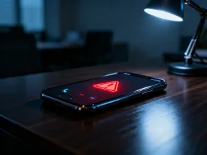 Nowoczesny tablet Oppo Pad mini leżący na minimalistycznym drewnianym biurku w domowym biurze.