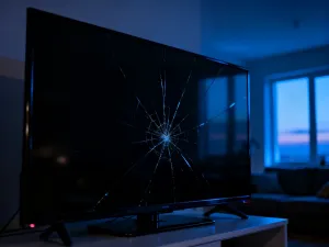 Nowoczesna kamera internetowa na drewnianym biurku w słonecznym biurze, gotowa do pracy.